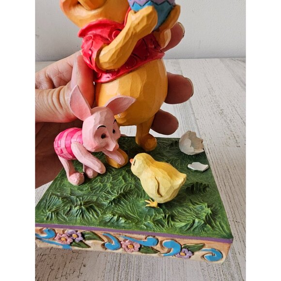 Jim shore spring surprise Winnie the Pooh piglets chick Easter spring statue - Picture 8 of 9